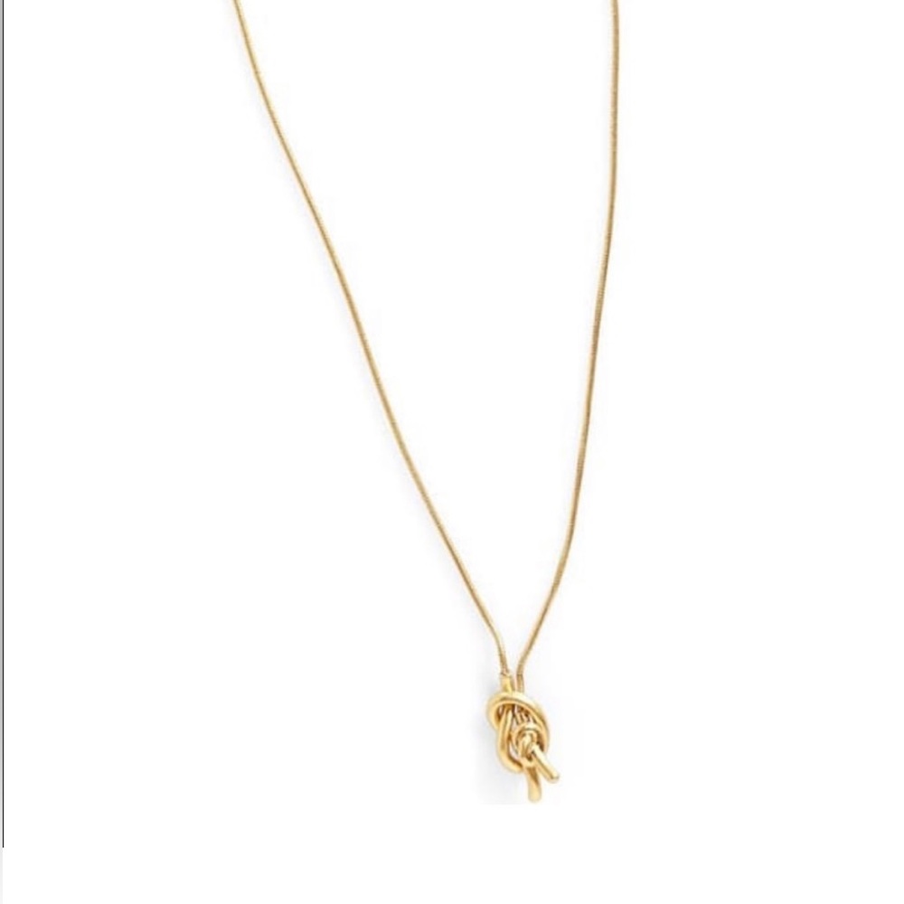 NWT Madewell Jewelry Bundle: Knotshine Lariat Necklace and Fringe Earrings